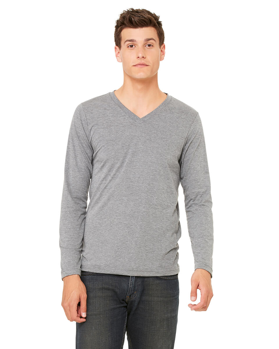 3425 Bella+Canvas Long Sleeve V Neck Unisex